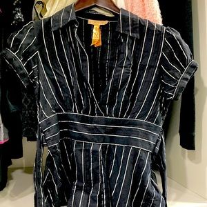 Pin Stripe Blouse. Size S.